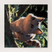 Cute anime cat ジグソーパズル (横)