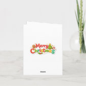 Cute Anime Christmas Card  カード (裏面)