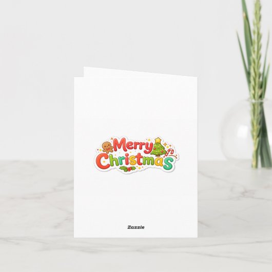 Cute Anime Christmas Card  カード (裏面)