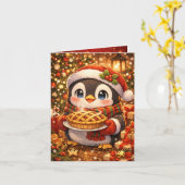 Cute Anime Christmas Card  カード (黄色い花)