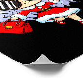 Cute Anime Christmas Pajama Outfit Funny Holiday F ポスター (角)