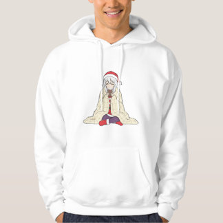 Cute Anime Christmas Santa Hat Hoodie - Cozy Holid パーカ