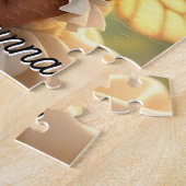 Cute Anime Fairy Girl and Chibi Dragon ジグソーパズル (側面)