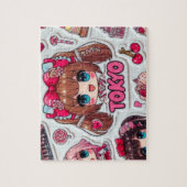 Cute Anime Girl & Kawaii Things Tokyo Harajuku  ジグソーパズル (縦)
