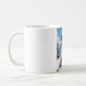 Cute Anime Girl Skiing | Winter Sports コーヒーマグカップ (左)