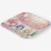 Cute Anime Girl's Ice Cream Birthday Party   ペーパープレート (傾斜あり)