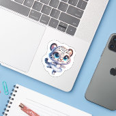 Cute Anime Kawaii Balerina Snow Leopard Stickers シール (ノートパソコンとiPhone)