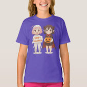 Cute anime mummy & vampire girls tシャツ (正面)