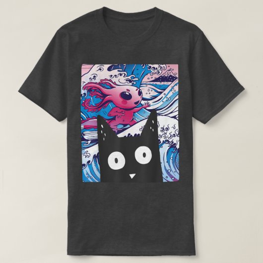 Cute Anime Retro Kitten Neko Synthwave Japan 80s M Tシャツ (デザイン正面)