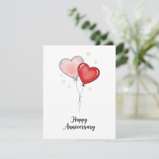 Cute Anniversary Card Personalized Couple Gift シーズンカード (スタンド正面)