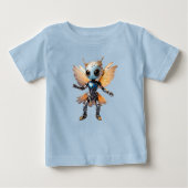 Cute Ant Girl Dancing Robot Pixie ベビーTシャツ (正面)