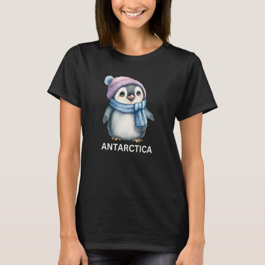 Cute Antarctica Penguin Animal for the Zoo Tシャツ (正面)