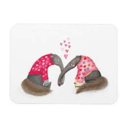 Cute anteaters in love magnet マグネット