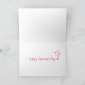 Cute anteaters in love Valentine's Day card カード (内部)