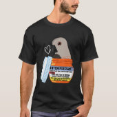 Cute Antidepressant Parrot I Red bellied Parrot Tシャツ (正面)