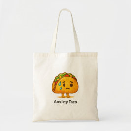 Cute Anxiety Taco Tote Bag Funny Grocery Bag トートバッグ