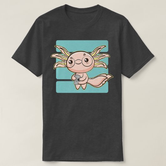 Cute Aolotl Pet Ambystoma Meicanum Walking Fish Go Tシャツ (デザイン正面)