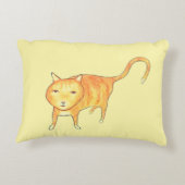 Cute Apathetic Orange Cat アクセントクッション (裏面)