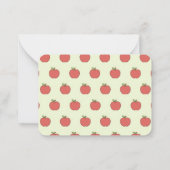 Cute Apple Valentine Classroom Note Card  ノートカード (裏面)