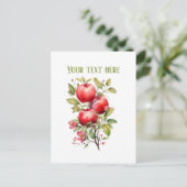 Cute apple vendors customizable ポストカード (スタンド正面)