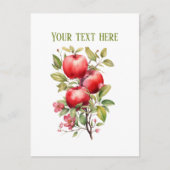 Cute apple vendors customizable ポストカード (正面)