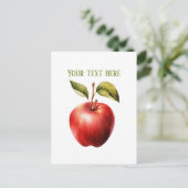 Cute apple vendors customizable ポストカード (スタンド正面)