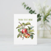 Cute apple vendors customizable ポストカード (スタンド正面)