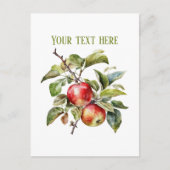 Cute apple vendors customizable ポストカード (正面)