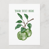 Cute apple vendors customizable ポストカード (正面)