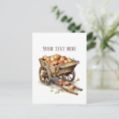 Cute apple vendors customizable  ポストカード (スタンド正面)