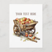 Cute apple vendors customizable  ポストカード (正面)