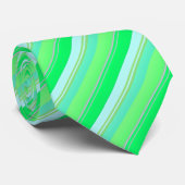 Cute aqua green stripes ネクタイ (ロール)