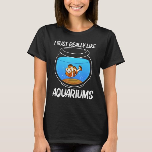 Cute Aquarium For Men Women Aquarist Fish Tank Tシャツ (正面)