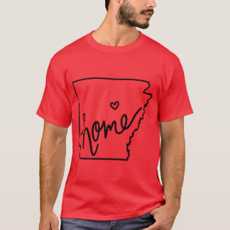 Cute Arkansas Home State Outline Pin Buttons Tシャツ