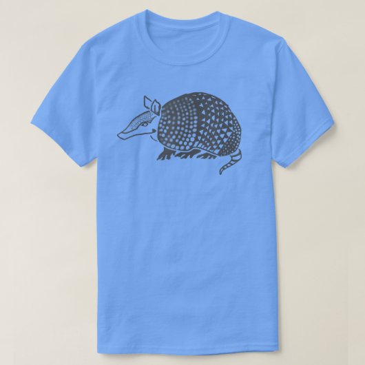 Cute Armadillo Distressed Graphic Design  Tシャツ (デザイン正面)