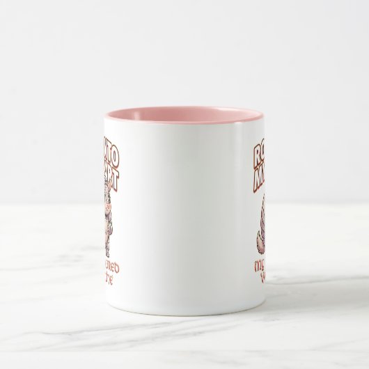 Cute Armadillo Knight Valentine–Roll Into My Heart マグカップ (中央)