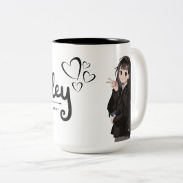 Cute Art Coffee Cup ツートーンマグカップ