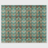 Cute Art Deco tiled pattern  ラッピングペーパー (フラット)