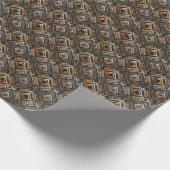 Cute Art Deco tiled pattern  ラッピングペーパー (角)