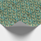 Cute Art Deco tiled pattern ラッピングペーパー (角)