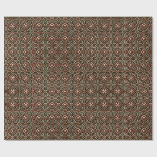 Cute Art Deco tiled pattern  ラッピングペーパー (フラット)