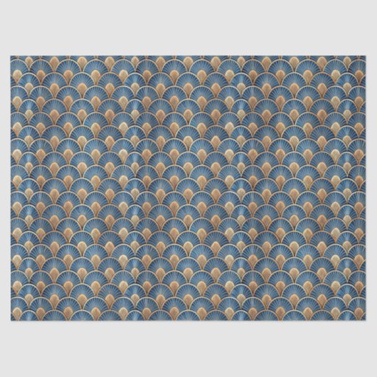 Cute Art Deco tiled pattern  薄葉紙 (正面)