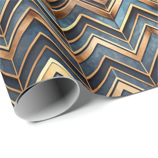 Cute Art Deco tiled pattern Wrapping Paper  ラッピングペーパー (ロールコーナー)
