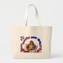 Cute Art Tote Bag – Lightweight, Durable, Stylish ラージトートバッグ