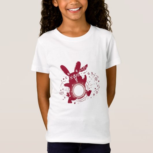 Cute Artistic Rabbit Kids' T-shirt-Pequeño Soñador Tシャツ (正面)