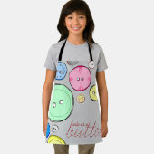 Cute as a Buttonイラストレーション エプロン (インサイチュ)