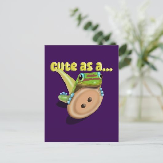 Cute as a Button — GECKO ポストカード (スタンド正面)
