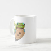 Cute as a Button — GECKO without文字 コーヒーマグカップ (正面左)