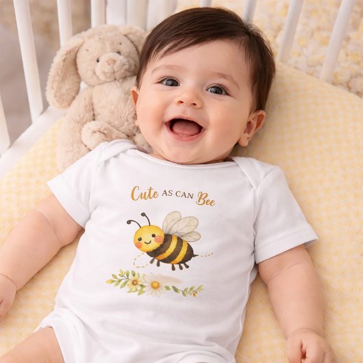 Cute as can Bee Baby  ベビーボディスーツ