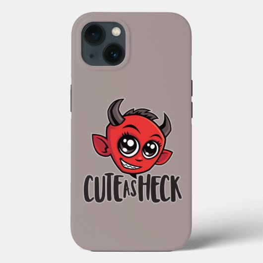 Cute as Heck Devil Case-Mate iPhoneケース (裏面)